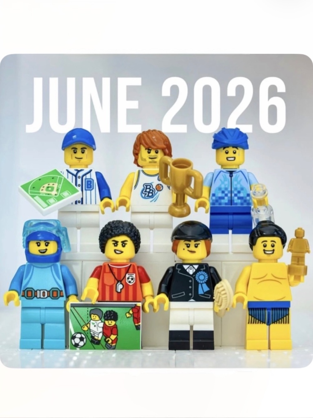 LEGO Minifig -  BAM Build a Minifigure June 2026 Complete Set Of 7